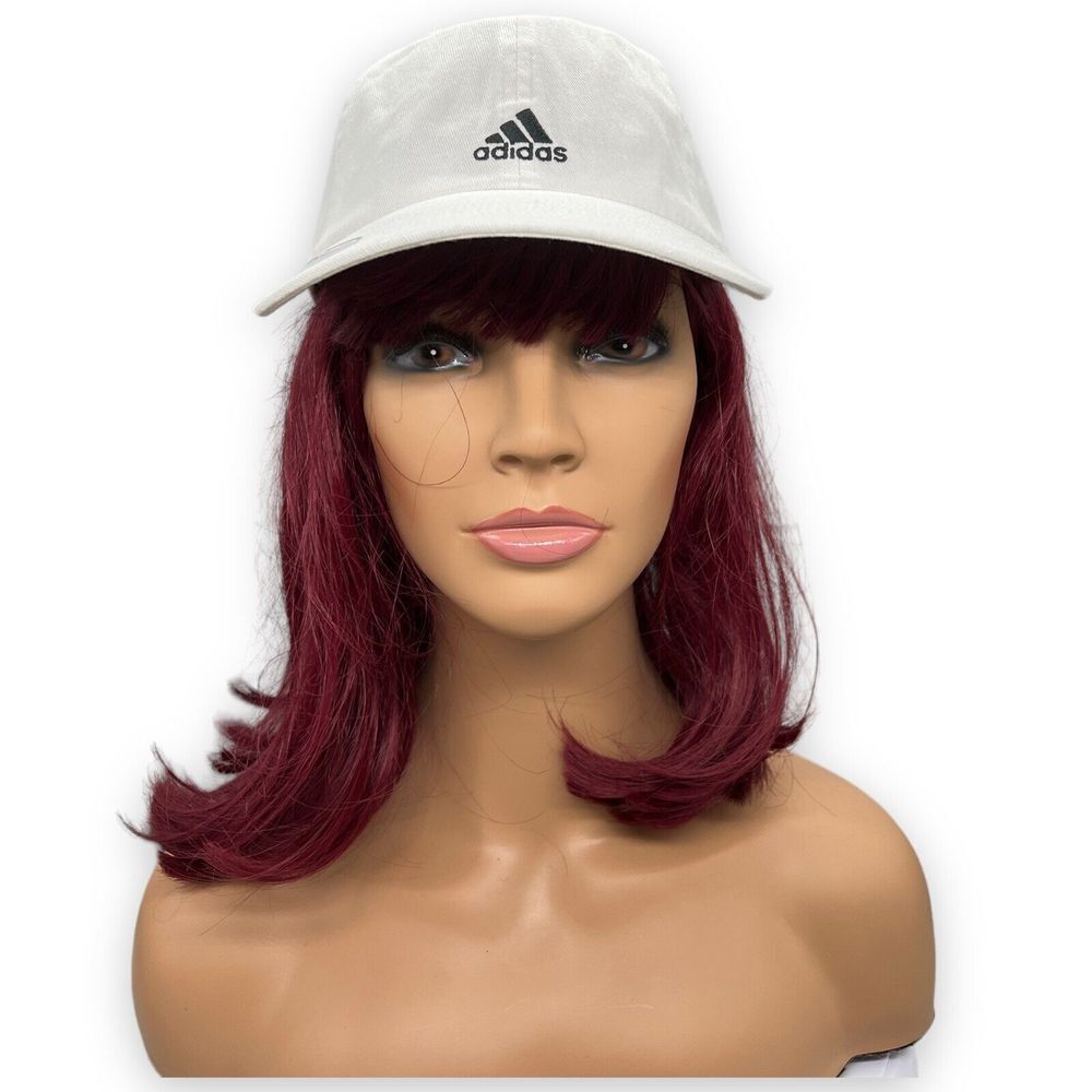 Adidas Hat Women's White Strapback Saturday 2 Cap